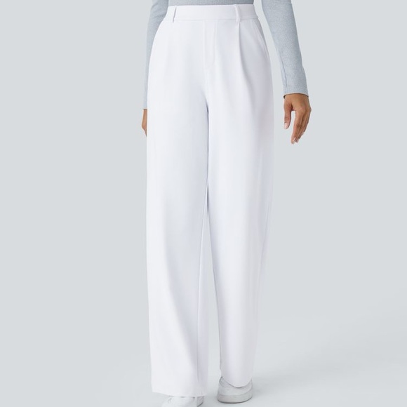 HALARA Pants - HALARA White Trousers